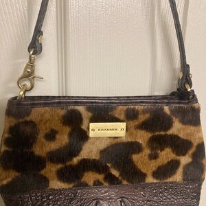 Brahmin Leopard Print Shoulder Bag